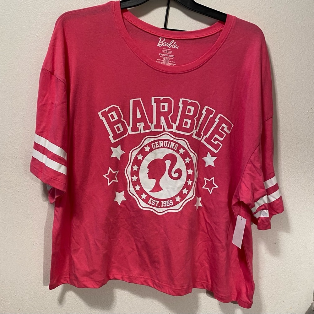 Barbie Pajamas Women’s Size 2X Top And Shorts Pink Pull On Shorts NEW